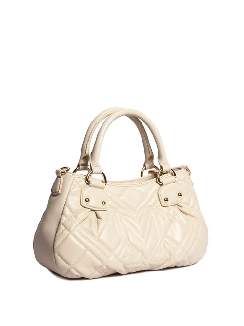 BORSA QUILTED PU AVORIO LOVE MOSCHINO | JC4151PP1MLA0/110